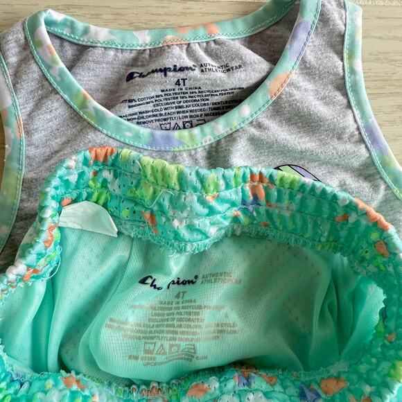 Champion Toddler Girls 2-Piece Athleticwear Tank & Short Set Size 4T - Picture 4 of 4